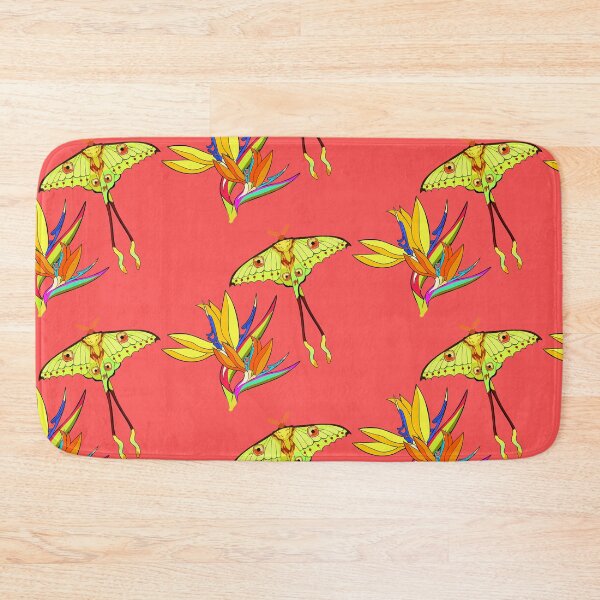 Item preview, Tropical Night: Comet Moth and Bird of Paradise designed and sold by OrPolly.