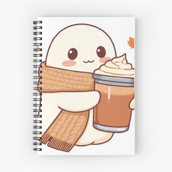 Item preview, Cute Cozy Ghost Coffee Kawaii Sticker | Adorable Autumn Ghost Latte designed and sold by Stylestickers55.