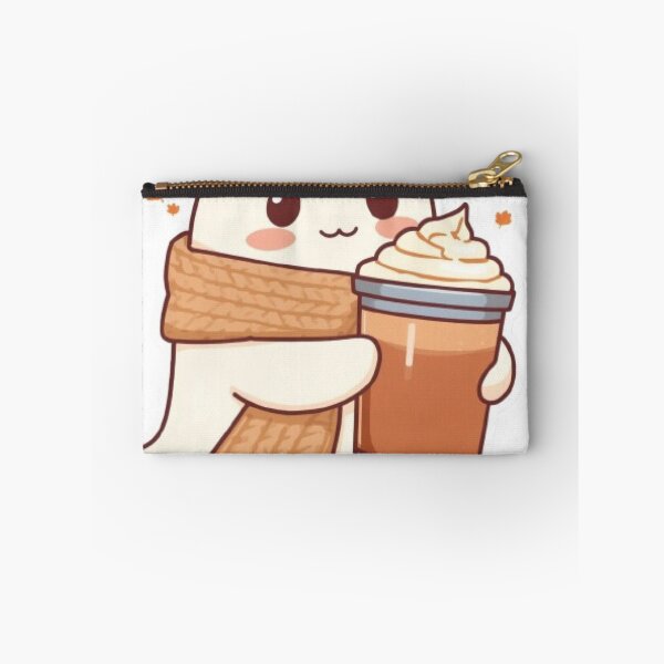 Item preview, Cute Cozy Ghost Coffee Kawaii Sticker | Adorable Autumn Ghost Latte designed and sold by Stylestickers55.