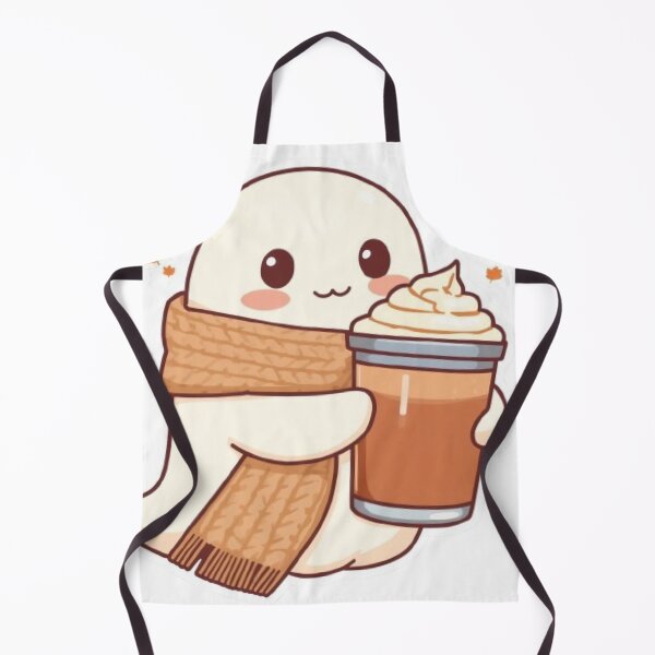 Item preview, Cute Cozy Ghost Coffee Kawaii Sticker | Adorable Autumn Ghost Latte designed and sold by Stylestickers55.