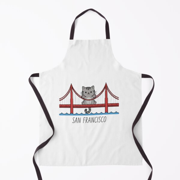 Item preview, Cute Cat San Francisco Bridge Kawaii Design designed and sold by SiarheiYur.