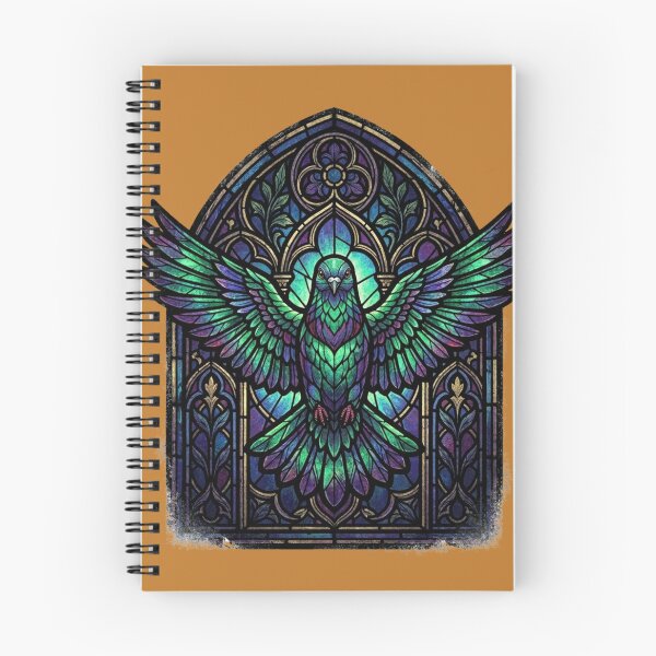 Item preview, Gothic Stained Glass Pigeon Art designed and sold by azule1.