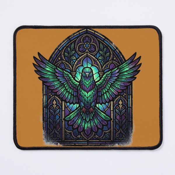 Item preview, Gothic Stained Glass Pigeon Art designed and sold by azule1.