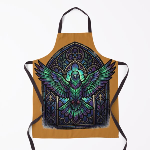 Item preview, Gothic Stained Glass Pigeon Art designed and sold by azule1.