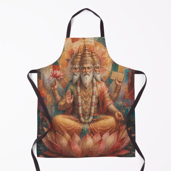 Item preview, Brahma, Hindu god of creation painting. designed and sold by GalleryKauffeld.