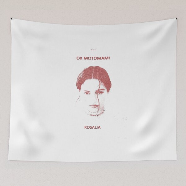 Item preview, Rosalía Ok Motomami Fan Art Poster – Faded Red Minimal Portrait Print designed and sold by gringoods.