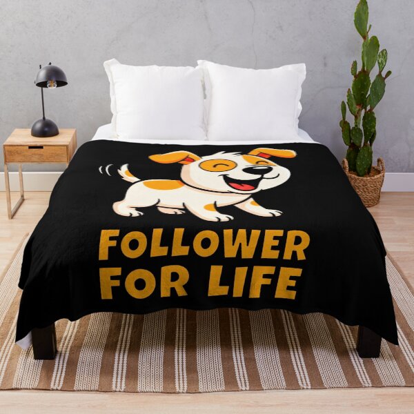 Item preview, Follower For Life Funny Dog Puppy Social Media Pun designed and sold by DigitalArtx-com.