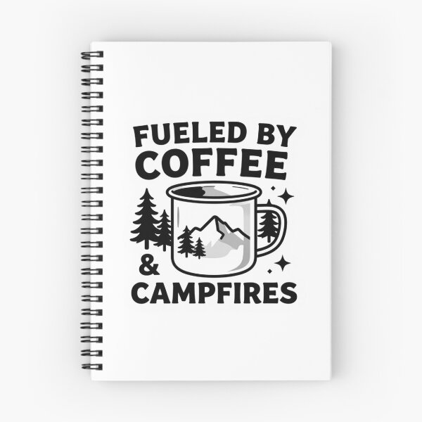 Item preview, Fueled by Coffee & Campfires - Camping Coffee Lover Adventure Design designed and sold by gluxdesing.