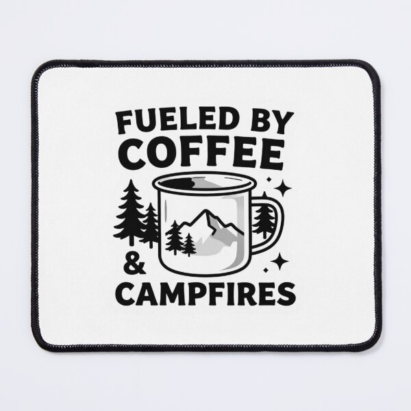 Item preview, Fueled by Coffee & Campfires - Camping Coffee Lover Adventure Design designed and sold by gluxdesing.