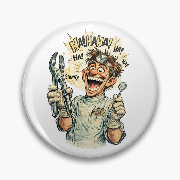 Item preview, Funny Dentist Cartoon designed and sold by AlexLineArt.