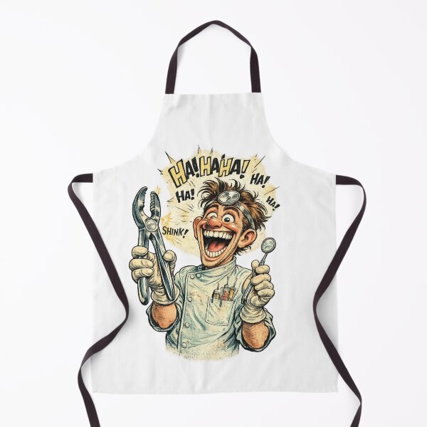 Item preview, Funny Dentist Cartoon designed and sold by AlexLineArt.