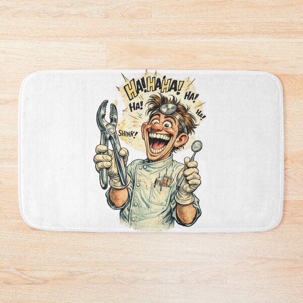 Item preview, Funny Dentist Cartoon designed and sold by AlexLineArt.