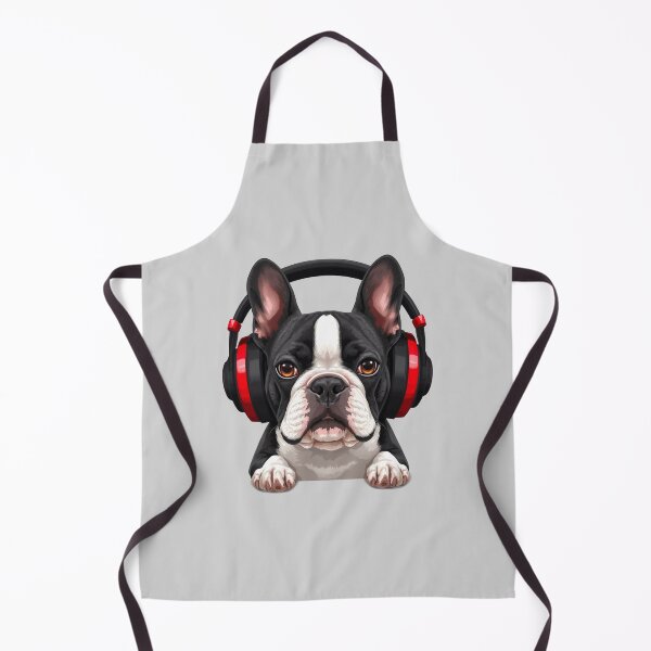 Item preview, FRENCHIE WITH HEADPHONES designed and sold by BKDIGITALSHOP.