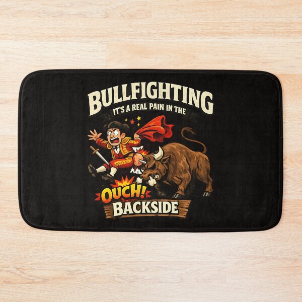 Item preview, Bullfighting It's a Real Pain in the Backside - Funny Western Rodeo Cartoon  designed and sold by SidTastic .