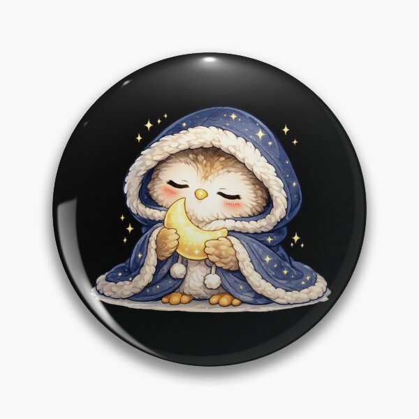 Item preview, Sleepy Owl Hugging Moon Sticker | Cute Celestial Owl | Cozy Bedtime Art | Kawaii Woodland Animal | Moon Lover Gift designed and sold by MrDev.