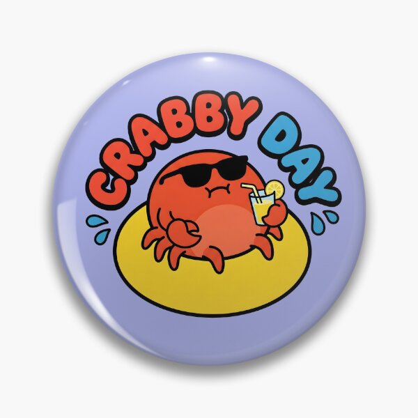 Item preview, Crabby Day – Cute Floating Crab Design designed and sold by Sea Gem.