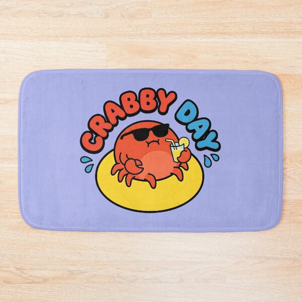 Item preview, Crabby Day – Cute Floating Crab Design designed and sold by Sea Gem.