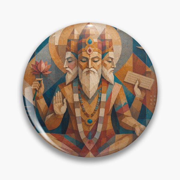Item preview, Copy of Brahma,  Hindu god of creation painting. designed and sold by GalleryKauffeld.