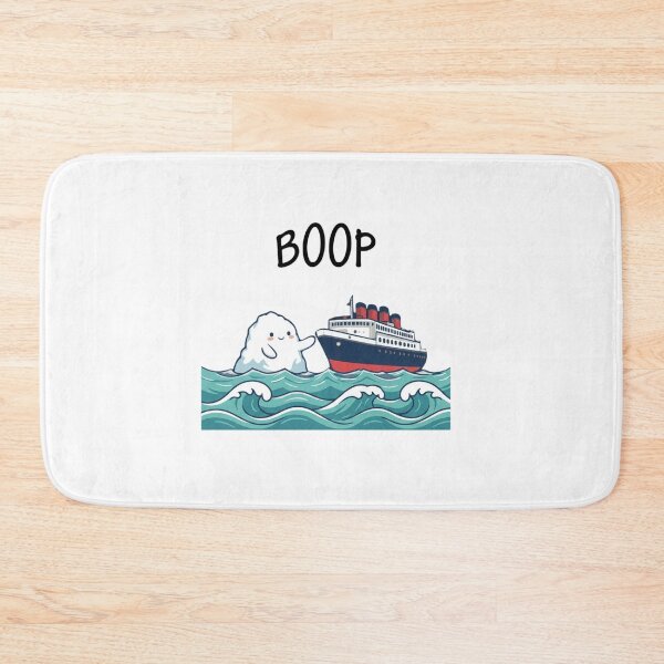 Item preview, Cute Iceberg Waving At Ocean Liner Kawaii designed and sold by SiarheiYur.