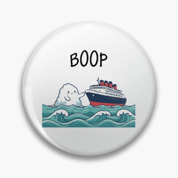 Item preview, Cute Iceberg Waving At Ocean Liner Kawaii designed and sold by SiarheiYur.