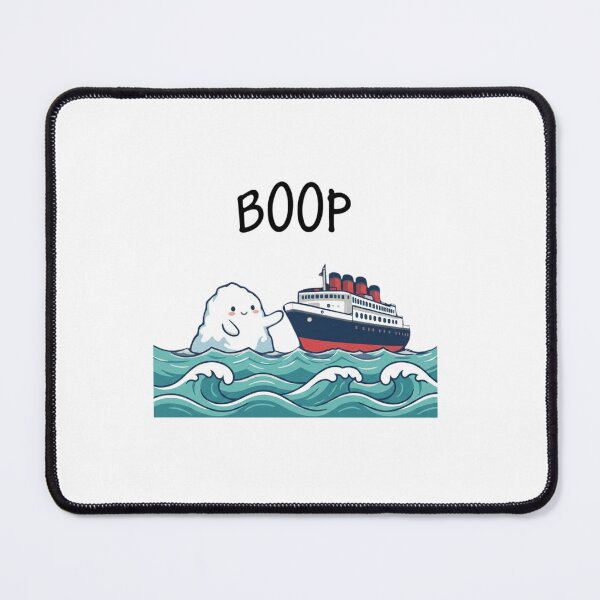 Item preview, Cute Iceberg Waving At Ocean Liner Kawaii designed and sold by SiarheiYur.