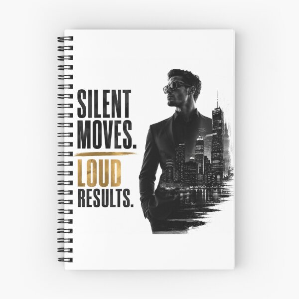 Item preview, Silent Moves Loud Results - Executive Double Exposure Motivation Sticker designed and sold by Scro-Ciob-Shop.