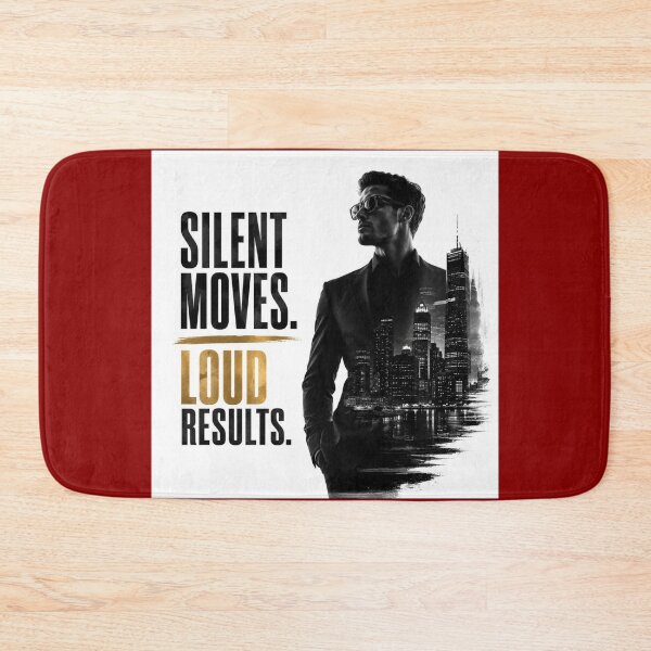 Item preview, Silent Moves Loud Results - Executive Double Exposure Motivation Sticker designed and sold by Scro-Ciob-Shop.
