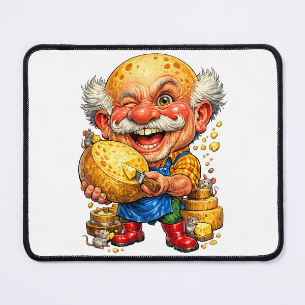 Item preview, Funny Cheesemaker Cartoon designed and sold by AlexLineArt.