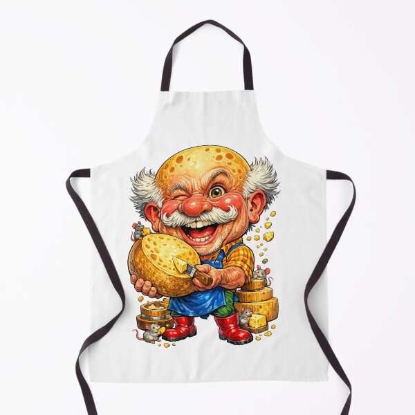 Item preview, Funny Cheesemaker Cartoon designed and sold by AlexLineArt.