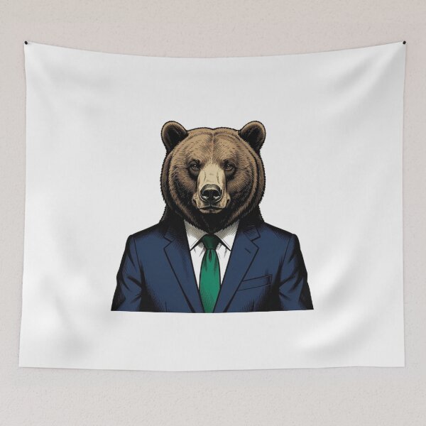 Item preview, Bear face and male human body designed and sold by The best online style shop.