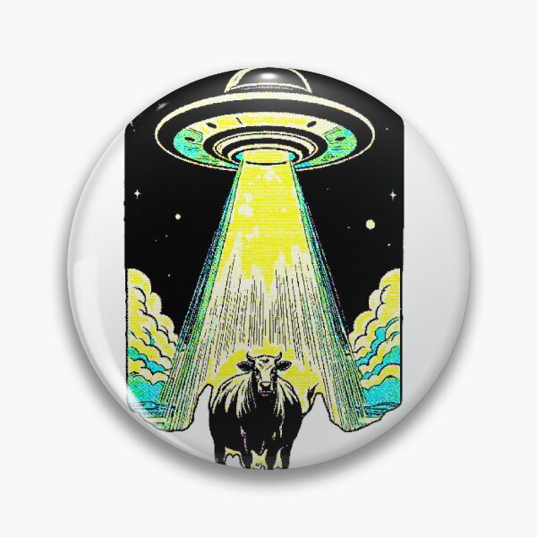 Item preview, UFO Abduction Cow | Vintage Retro Design Space Conspiracy designed and sold by AstronautMerch.