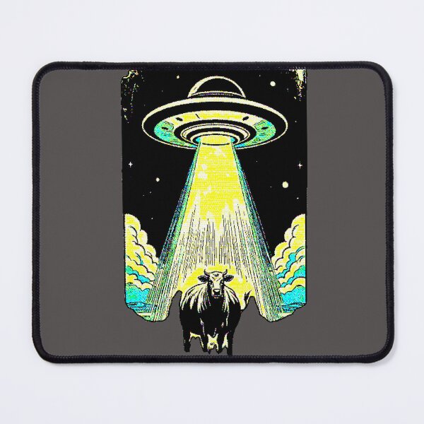 Item preview, UFO Abduction Cow | Vintage Retro Design Space Conspiracy designed and sold by AstronautMerch.