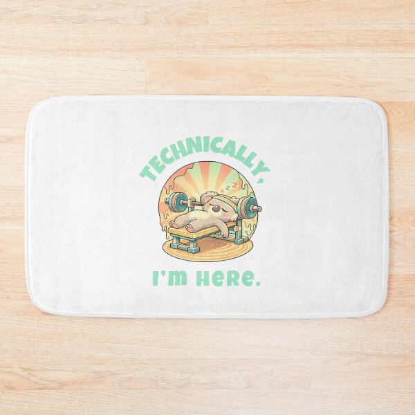 Item preview, Cute Koala Sleeping On Bench Press Gym Design designed and sold by CrtclMess.