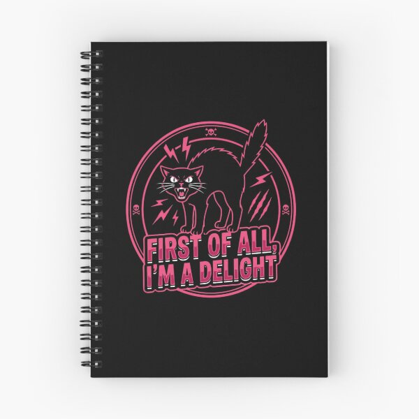 Item preview, First Of All I'm A Delight Angry Black Cat designed and sold by SiarheiYur.