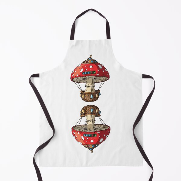 Item preview, Whimsical Mushroom Airship – Fantasy Fungi Hot Air Balloon Art designed and sold by Dzblack.