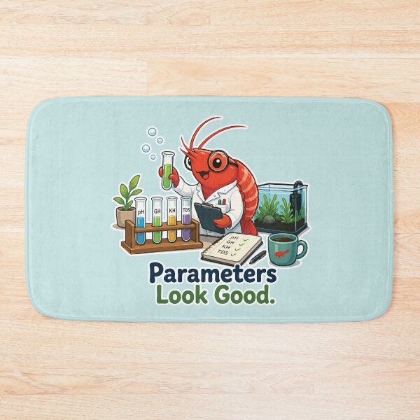 Item preview, Shrimp Scientist Parameters Look Good Aquarium designed and sold by SimplePoDesign.