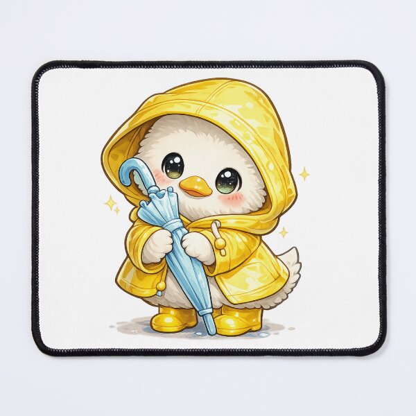 Item preview, Cute Duck in Yellow Raincoat | Kawaii Rainy Day Duckling | Adorable Baby Duck with Umbrella | Cozy Spring Animal | Cottagecore Nursery Art | Whimsical Sticker designed and sold by MrDev.