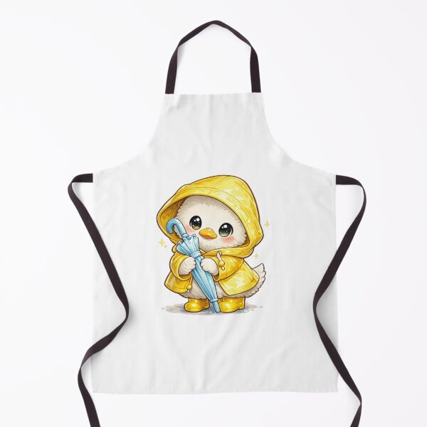 Item preview, Cute Duck in Yellow Raincoat | Kawaii Rainy Day Duckling | Adorable Baby Duck with Umbrella | Cozy Spring Animal | Cottagecore Nursery Art | Whimsical Sticker designed and sold by MrDev.