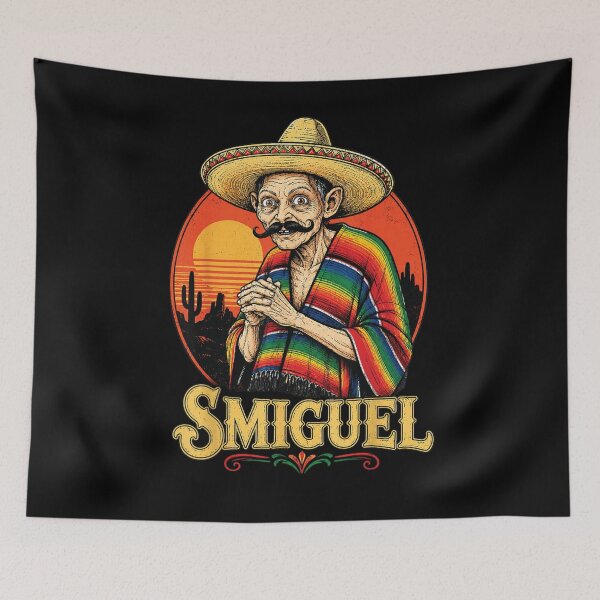 Artikelvorschau, Smiguel Mexikanischer Sombrero Vintage Mexikanische Kultur Mashup entworfen und verkauft von jaggyboy.