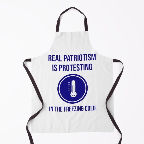 Item preview, Real patriotism is protesting in the freezing cold.  designed and sold by Rachel the Artist .