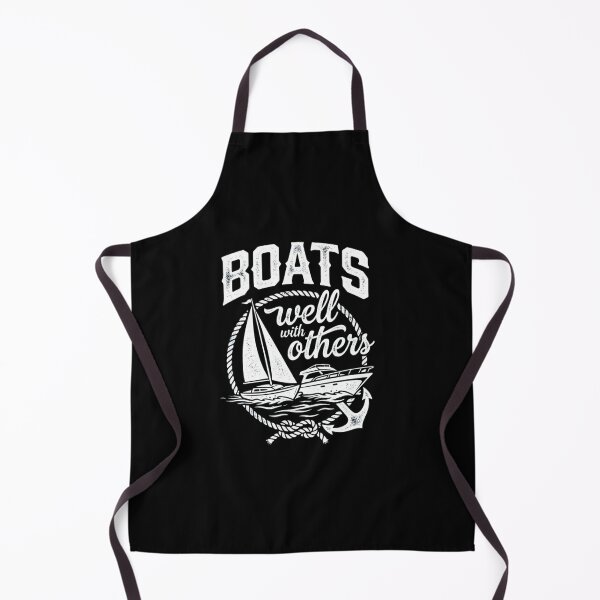 Item preview, Boats Well With Others Funny Nautical Sailing Design designed and sold by SiarheiYur.