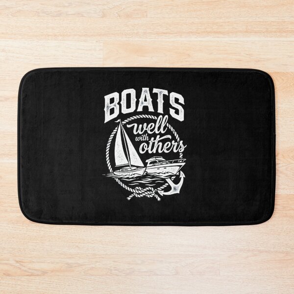 Item preview, Boats Well With Others Funny Nautical Sailing Design designed and sold by SiarheiYur.