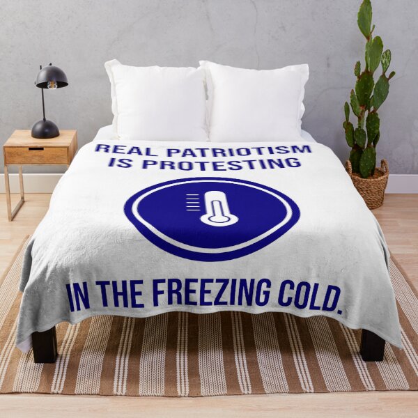 Item preview, Real patriotism is protesting in the freezing cold. designed and sold by Rachel the Artist .