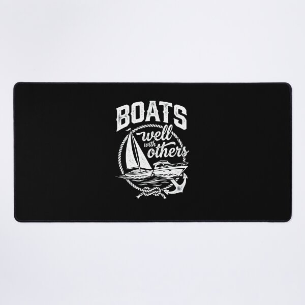 Item preview, Boats Well With Others Funny Nautical Sailing Design designed and sold by SiarheiYur.