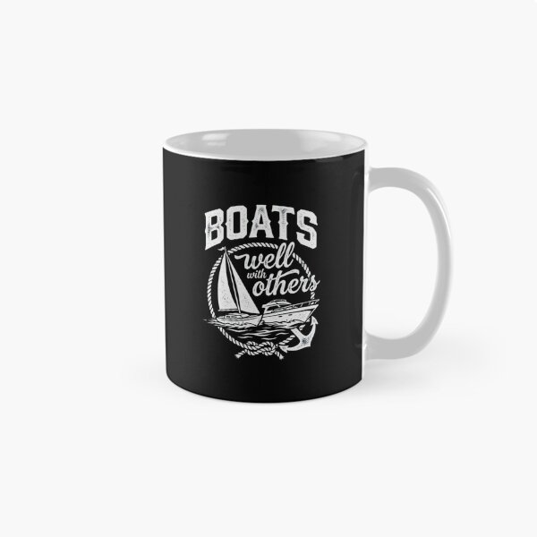 Item preview, Boats Well With Others Funny Nautical Sailing Design designed and sold by SiarheiYur.
