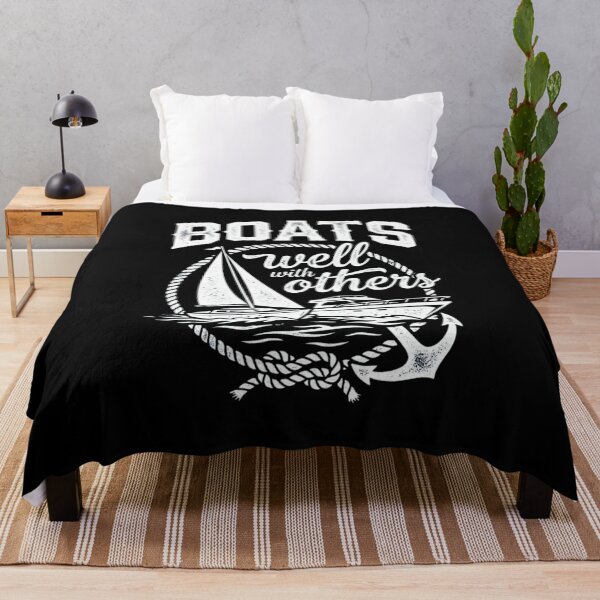Item preview, Boats Well With Others Funny Nautical Sailing Design designed and sold by SiarheiYur.