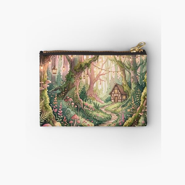 Item preview, Magical Mushroom Forest Path Fairy Lights Cottagecore designed and sold by Arobinoz.