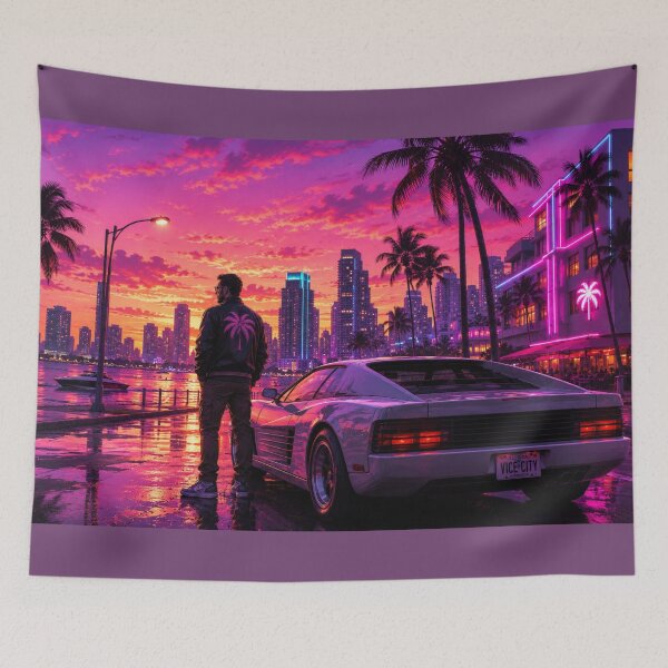 Item preview,  Vice City Retro Art GTA designed and sold by Late Theory.