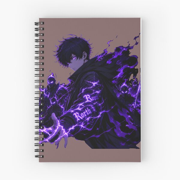 Item preview, Anime Shadow Monarch Purple Aura Art designed and sold by RoyalEarthstore.