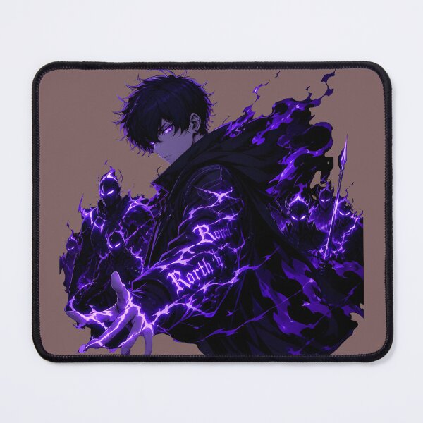 Item preview, Anime Shadow Monarch Purple Aura Art designed and sold by RoyalEarthstore.